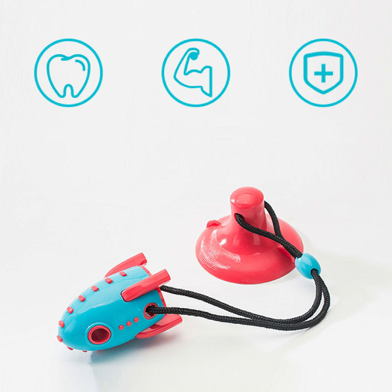 Rocket Silicone Dog Chew Toy – Food Dispensing Dental Molar for Aggressive Chewers — image 3