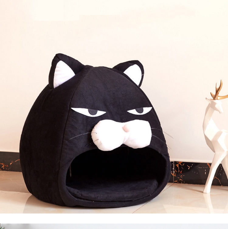 Plush Cat Sleeping Nest – Removable Washable, Cats & Small Pets — image 3