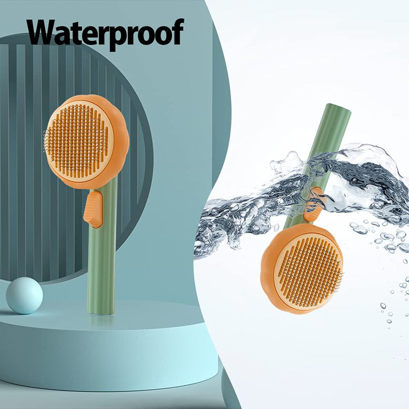 Pumpkin Self-Cleaning Slicker Brush – Removes Loose Hair, Dogs & Cats — image 3