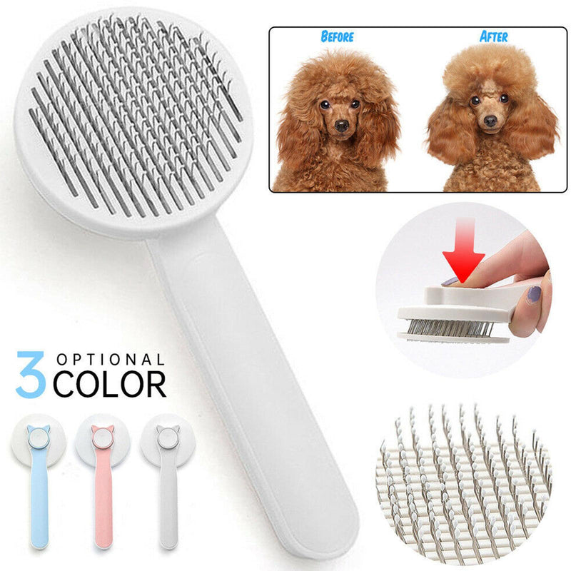 Self-Cleaning Slicker Brush – Gentle on Skin, Removes Undercoat, Dogs & Cats — image 8
