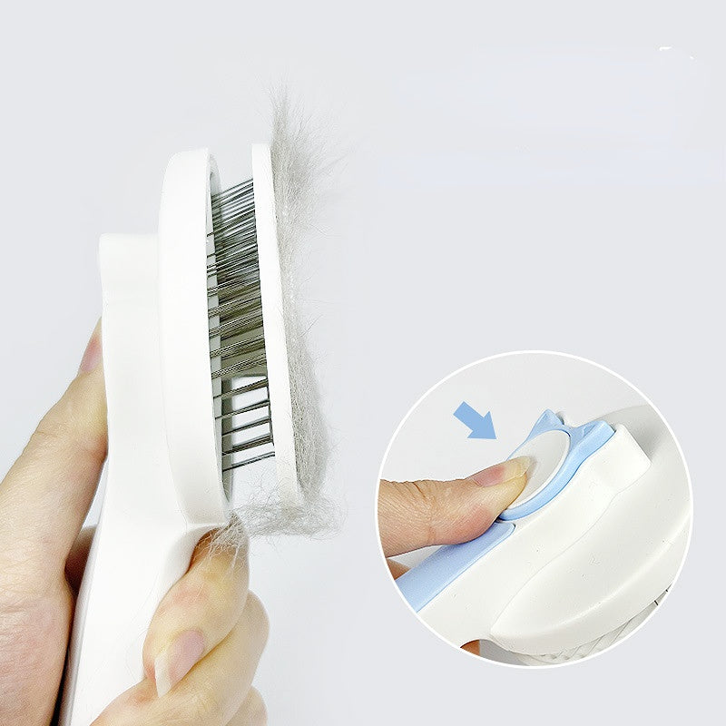 Self-Cleaning Slicker Brush – Gentle on Skin, Removes Undercoat, Dogs & Cats — image 9