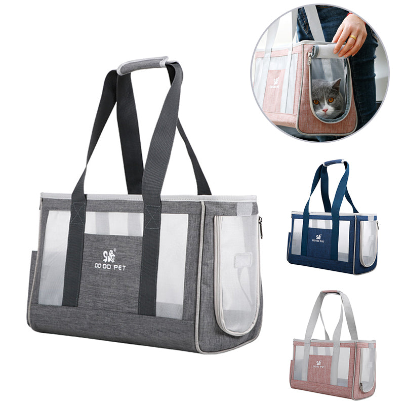 Breathable Mesh Pet Carrier Backpack – Large Capacity, Cats & Small Dogs