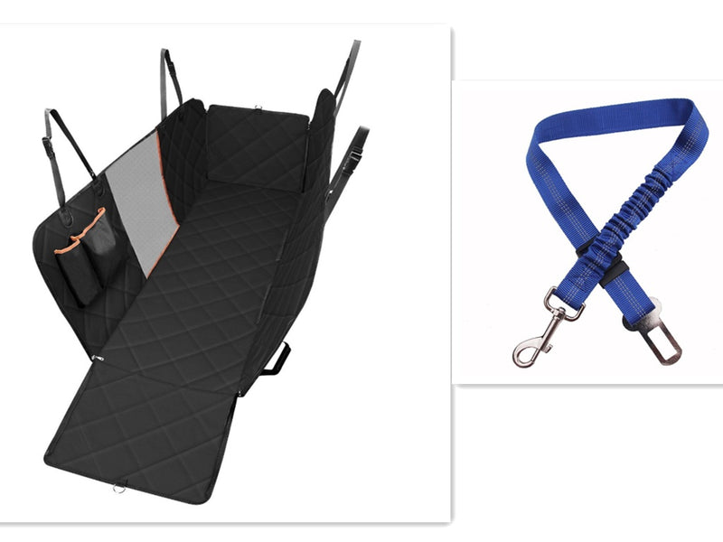 Waterproof Dog Car Seat Cover & Hammock – Mesh Window, Zipper Access, Fits Most Cars — image 13