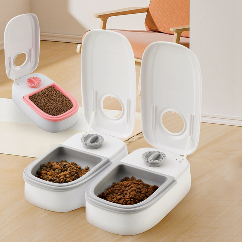 2-in-1 Gravity Auto Pet Feeder & Water Dispenser – Stainless Bowl, Cats & Dogs — image 9