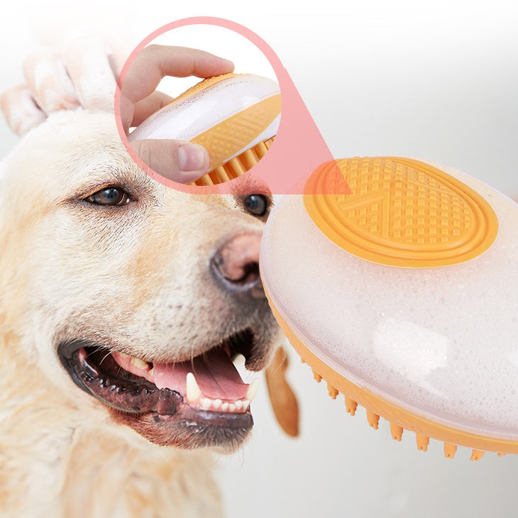 2-in-1 Silicone Pet Bath Brush – Shampoo Massage Comb for Dogs & Cats — image 3