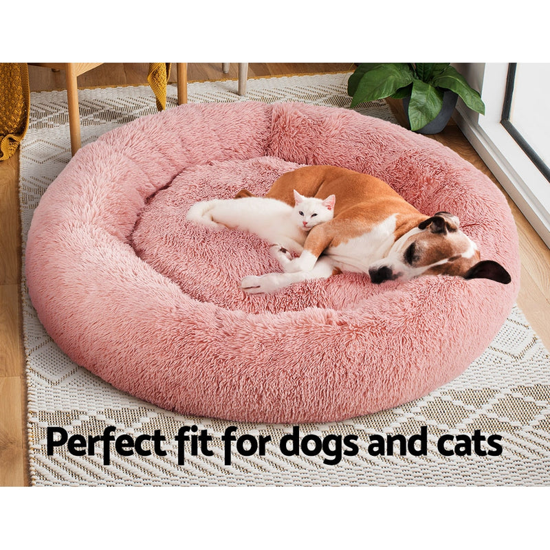 i.Pet Pet Bed Dog Cat 110cm Calming Extra Large Soft Plush Pink β image 7