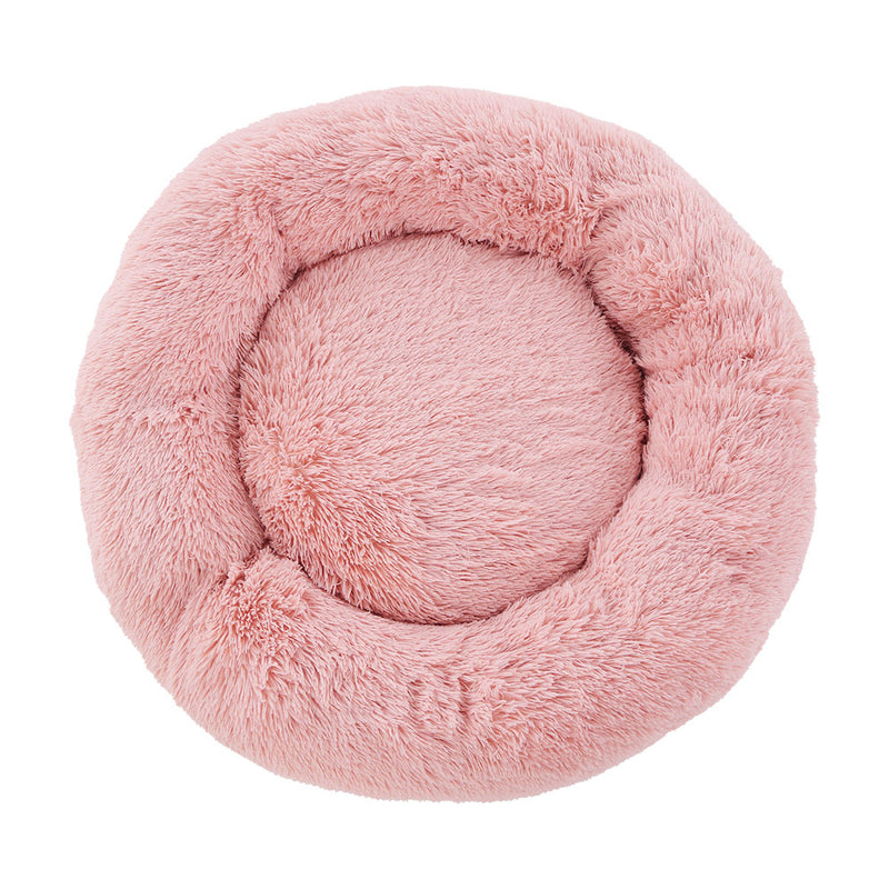 i.Pet Pet Bed Dog Cat 90cm Large Calming Soft Plush Pink β image 3