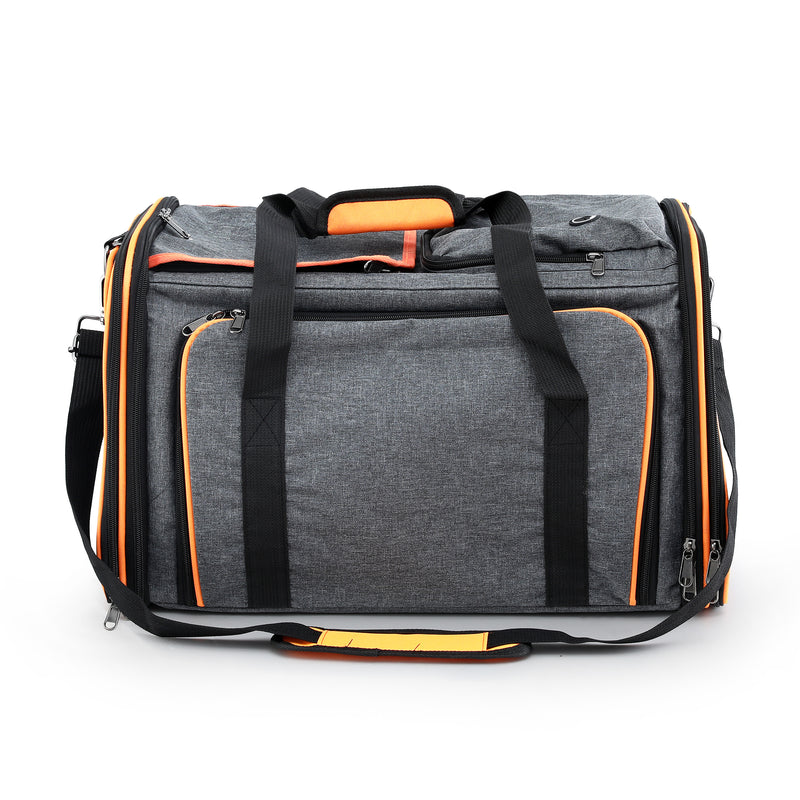 i.Pet Pet Carrier Bag Foldable Expandable Dog Cat Travel Cage Portable Car Kennel — image 3