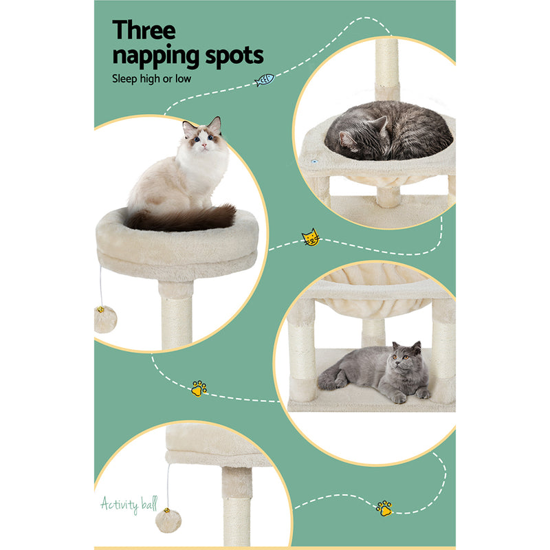 i.Pet 69cm Cat Tree Tower – Scratching Post, Condo & Toy House — image 6