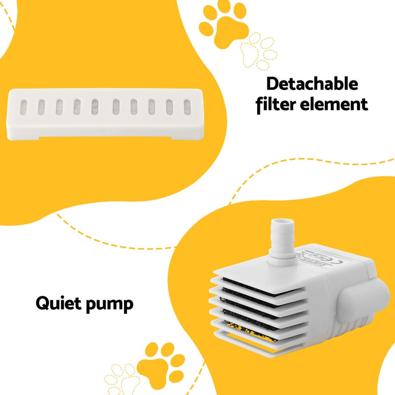 i.Pet Pet Water Fountain Feeder Dispenser Filter Dog Cat Drinking Automatic 2.2L β image 6