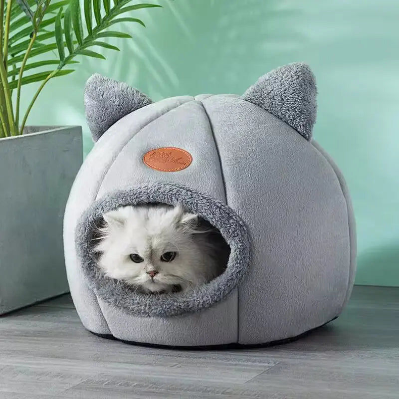 2024 Cat House Bed Soft Washable Grey 36cm β image 3