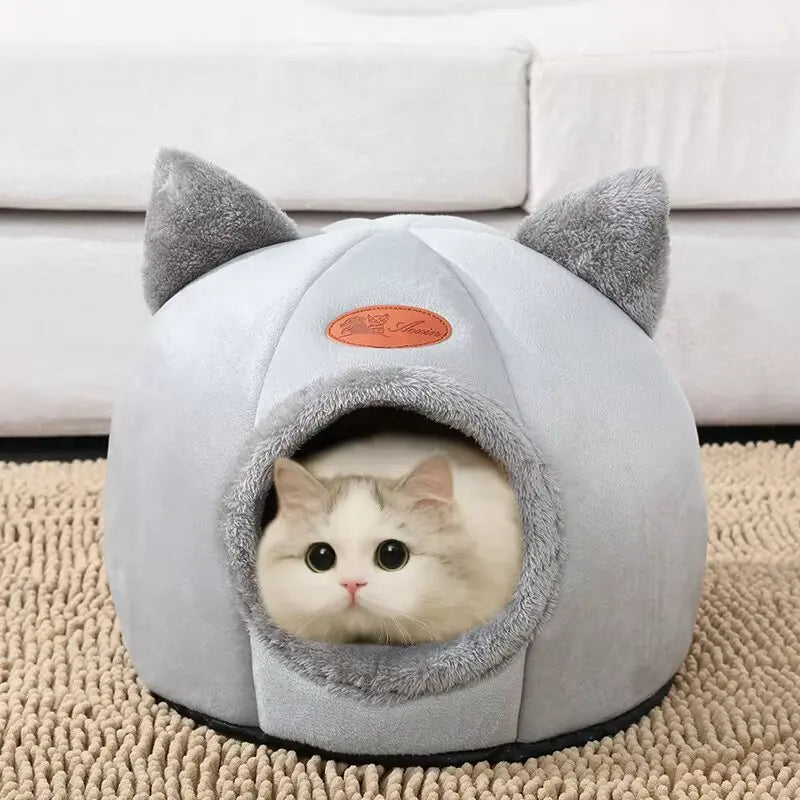 2024 Cat House Bed Soft Washable Grey 36cm β image 5