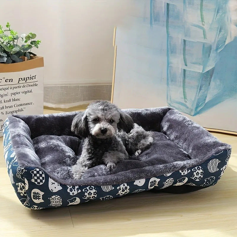 Small to Large Pet Dog Bed Sofa Mats Blue β image 4