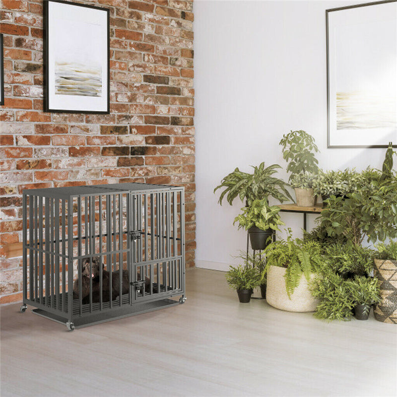 38 Heavy Duty Dog Cage Large XL XXL Pet Kennel on Wheels — image 2