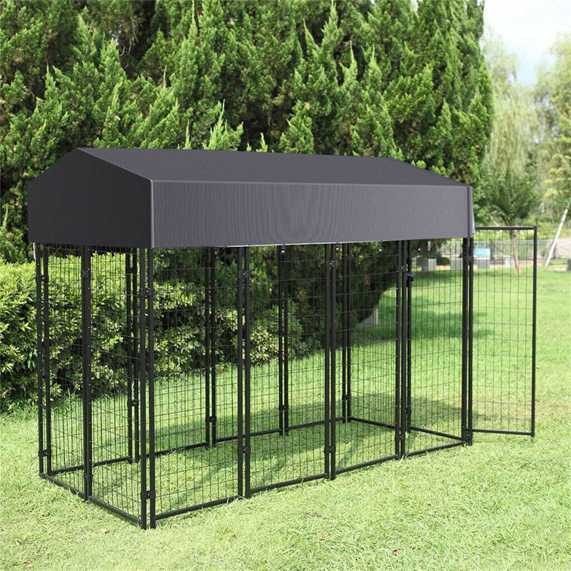 Large Outdoor Dog Kennel 250x120x165cm Pet Cage with Roof — image 2