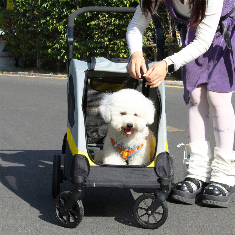 Dog Stroller Foldable Pet Travel Cart M Size β image 2