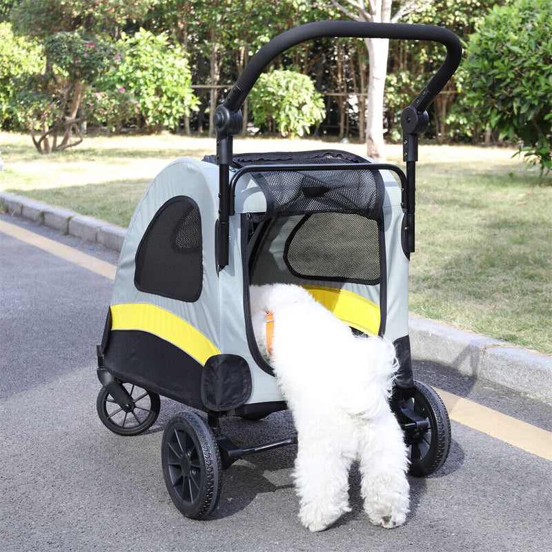 Dog Stroller Foldable Pet Travel Cart M Size β image 4