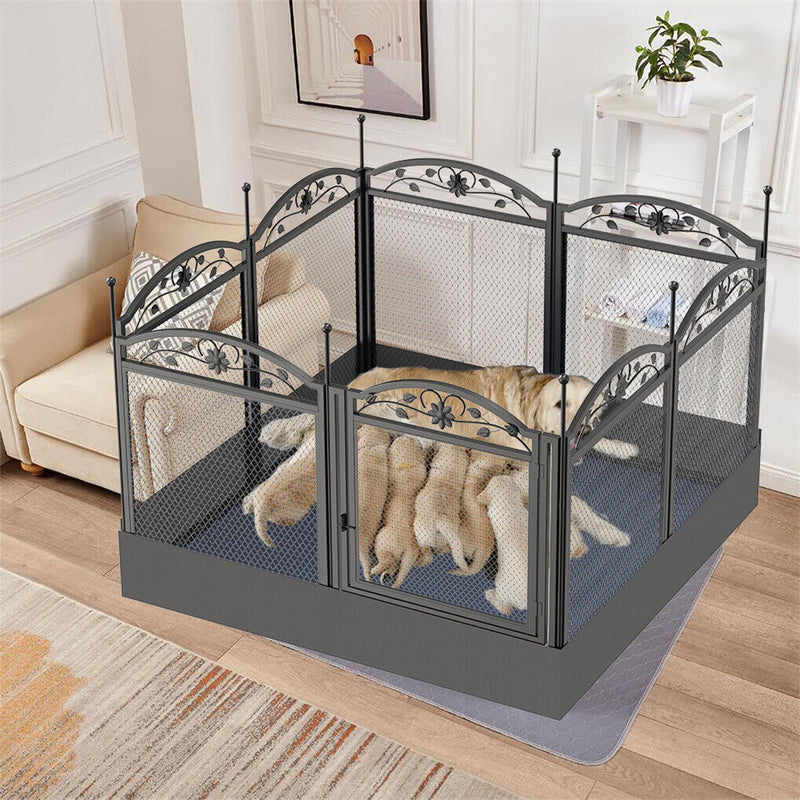 XL Metal Dog Playpen Indoor Fence with Waterproof Pad β image 2