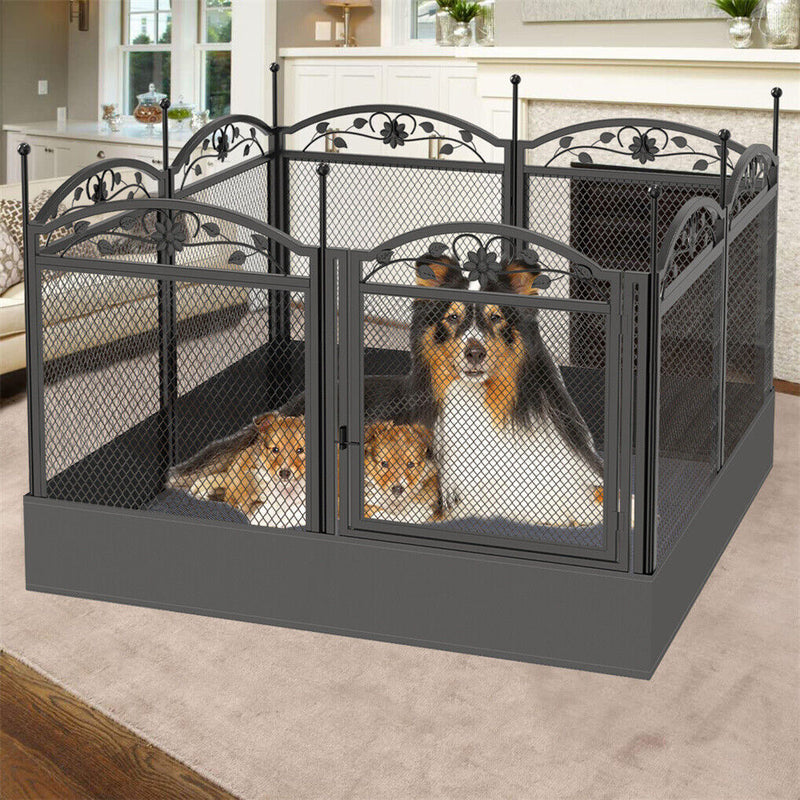 XL Metal Dog Playpen Indoor Fence with Waterproof Pad β image 3