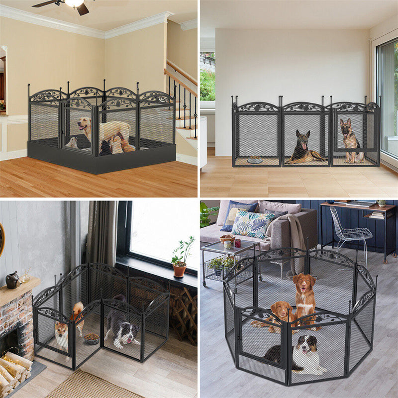 XL Metal Dog Playpen Indoor Fence with Waterproof Pad β image 6