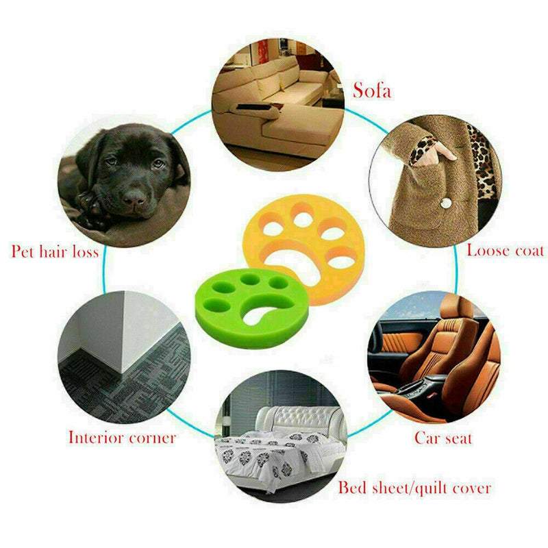 2Pcs Pet Hair Remover Floating Fur Catcher Laundry Lint Dog Cat Washing Machine — image 3
