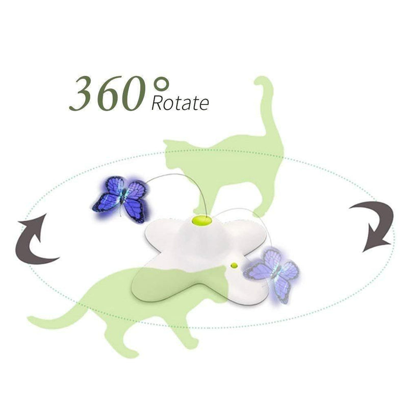 Flutter Bug Butterfly Cat Toy - Interactive Teaser Pet Kitty Play - All for Paws — image 2