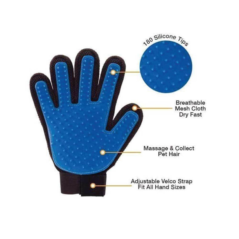 2in1 Pet Deshedding and Massage Glove - Dog or Cat Hair Grooming Right Hand Mitt β image 5