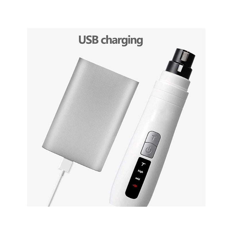 Pet Nail Grinder Dog Cat Electric Trimmer Turbo USB Rechargeable Claw Filer N9 — image 6