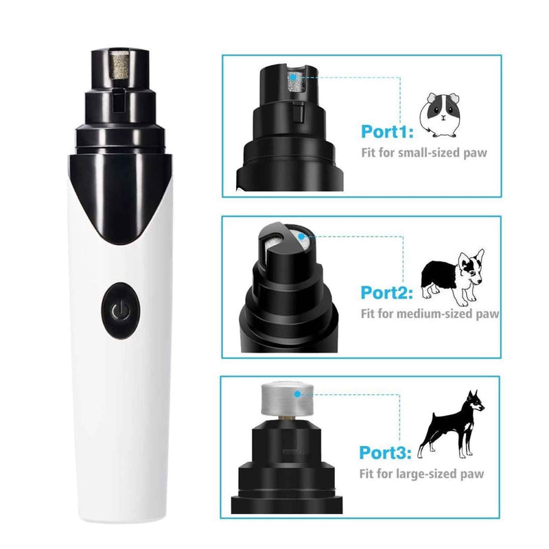 Pet Nail Grinder Dog Cat Electric Trimmer Rechargeable Clipper Claw Filer N8 — image 6
