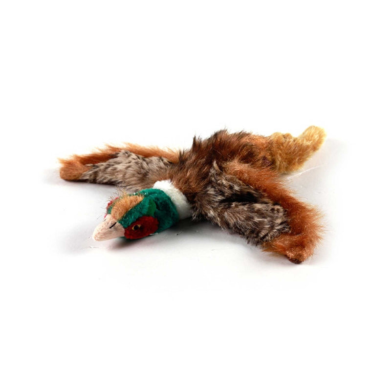 Dog Plush Toy - Pheasant Squeaky Interactive Small Life Like Bird - Puppy Play — image 2