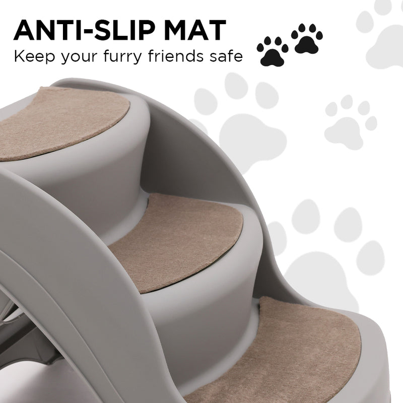 Furtastic Foldable Pet Stairs In Grey - 38cm Dog Ladder Cat Ramp — image 4