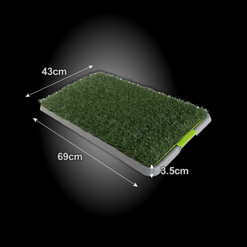 Pet Dog Potty Tray Training Toilet + 1 Grass Mat 69cm x 43cm — image 11