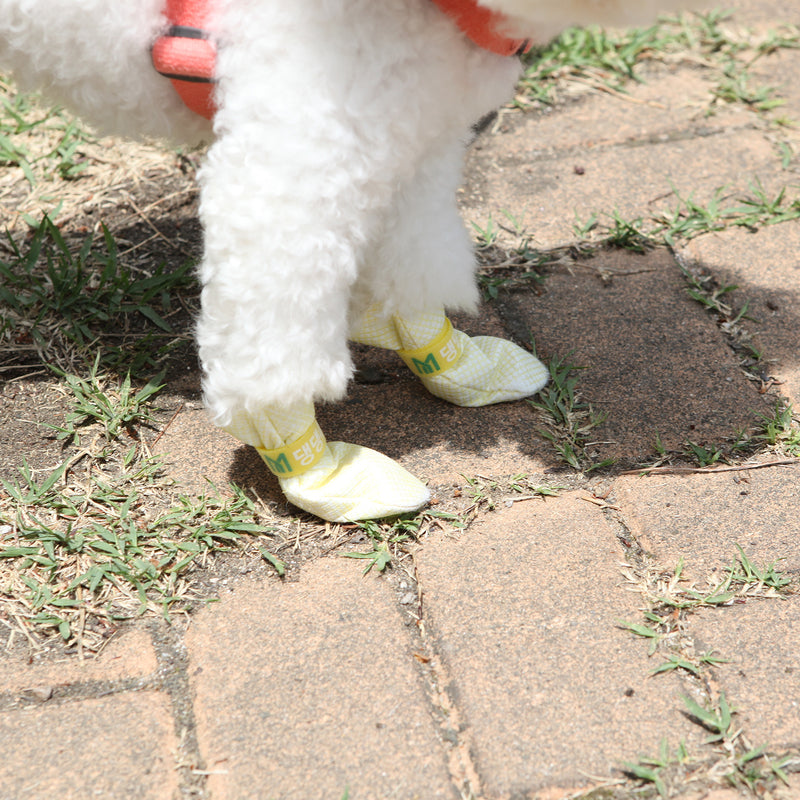 28pc X Dog Shoes Waterproof Disposable Boots Anti-Slip Pet Socks L YELLOW — image 3