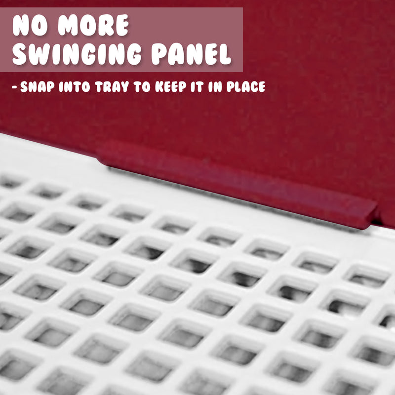 Dog Pet Potty Tray Training Toilet Raised Walls T1 WINE β image 5