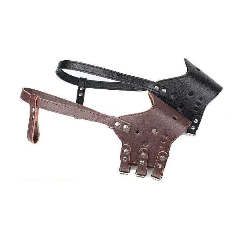Leather Dog Muzzle – Anti-Bite & Anti-Chew, Brown (S) — image 6