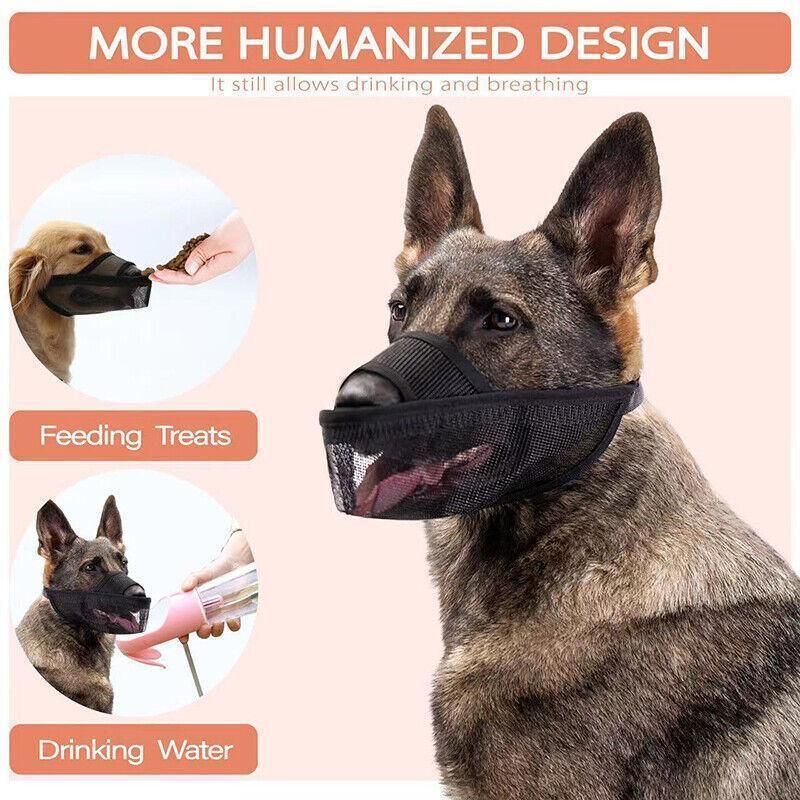 Adjustable Dog Muzzle – Anti-Bite & Anti-Chew, Grey (XL) — image 11
