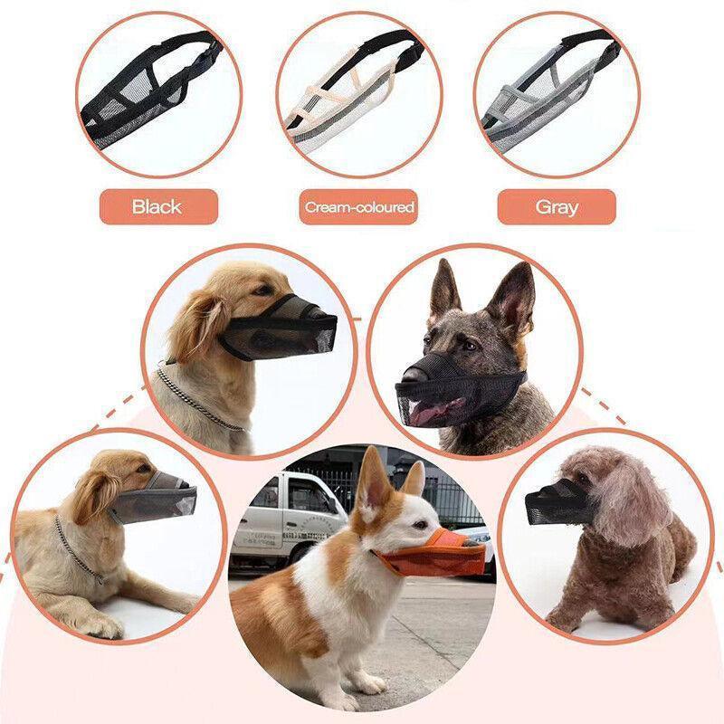 Adjustable Dog Muzzle – Anti-Bite & Anti-Chew, Grey (XS) — image 5