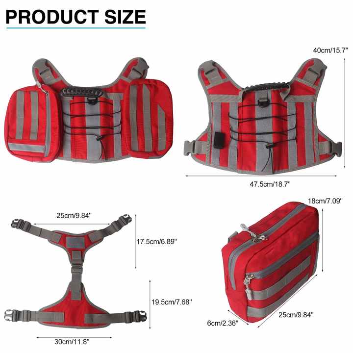 Black Dog Tactical Backpack Harness - Adjustable Outdoor Camouflage Saddle Bag for Dogs — image 2