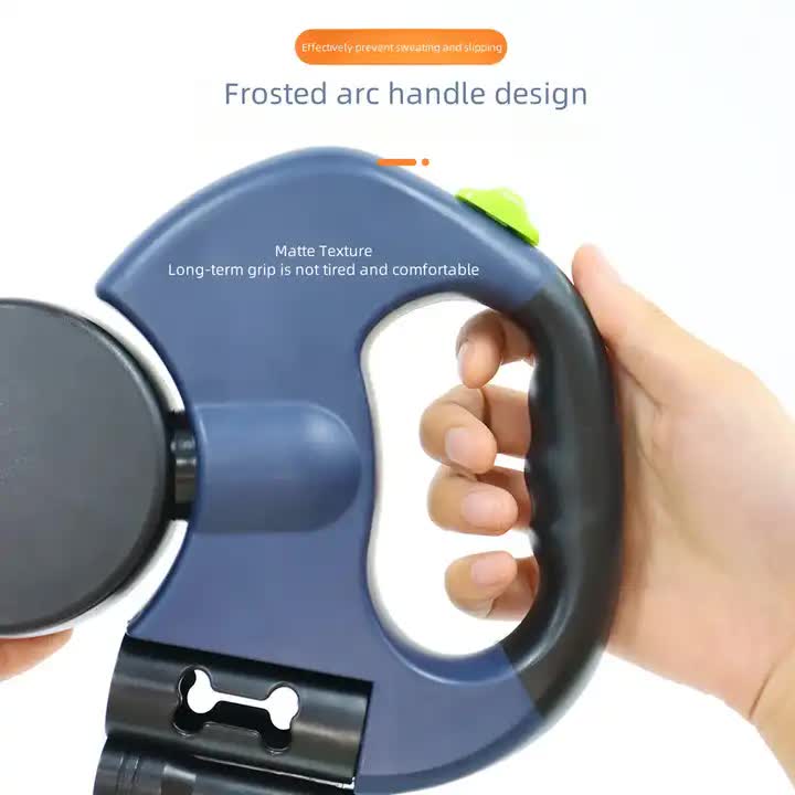 Blue Dual Retractable Dog Leash | 2-in-1 Automatic Pet Leash for Walking Two Dogs Simultaneously — image 5