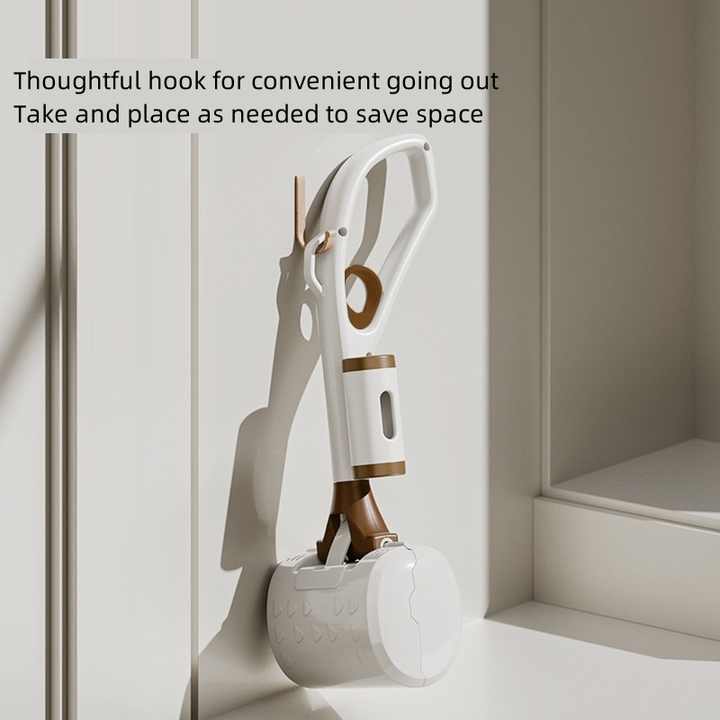 Beige Portable Dog Poop Scooper with Large 9.5cm Opening, Ergonomic Handle, Lightweight 320g Pet Waste Picker for Outdoor Walks — image 5