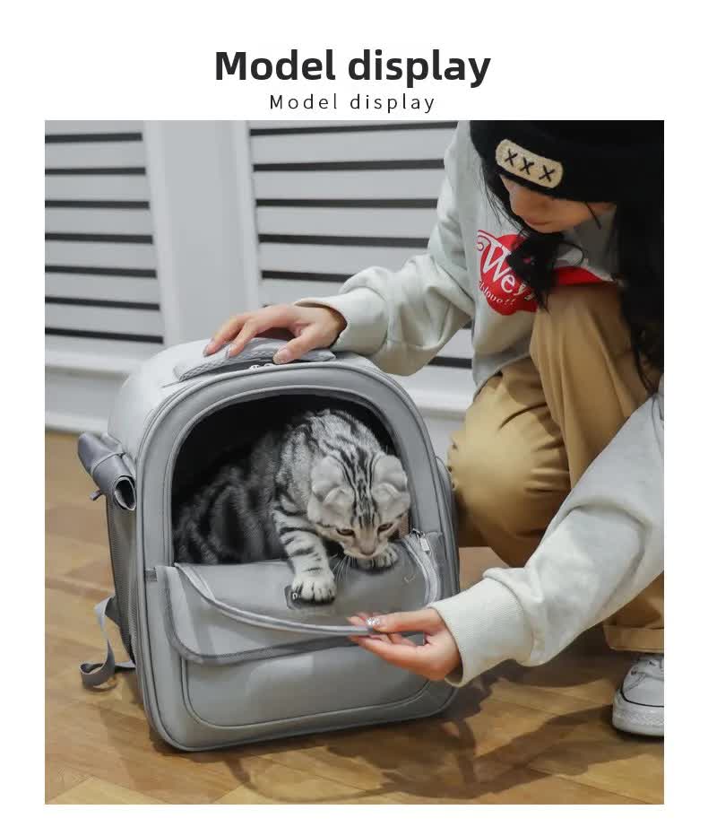 Coffee Pet Carrier Backpack - Space Capsule Design for Cats & Small Dogs — image 6
