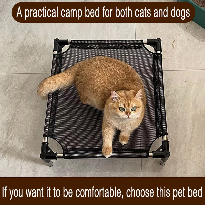 L Breathable and Cooling Elevated Pet Bed - Perfect for Dogs, Provides Comfort and Airflow β image 2