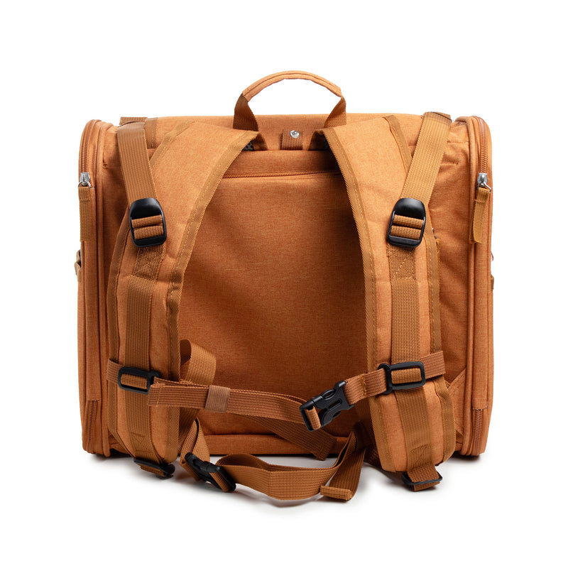 Brown Pet Carrier Backpack - Comfortable and Stylish for Cats and Small Dogs β image 3