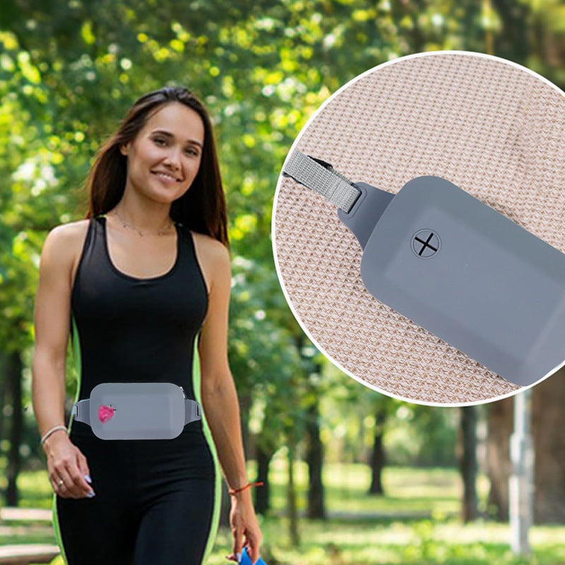 Blue Silicone Pet Treat Pouch for Dog Training - Portable Waist Bag with Waste Bag Holder — image 3