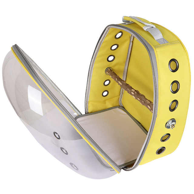 Grey Stylish Transparent PVC Pet Carrier Backpack β Large Capacity, Multi-Use for Cats & Dogs β image 3