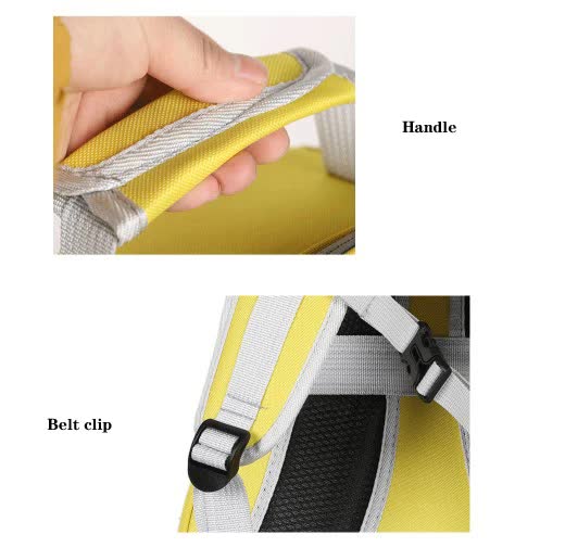 Grey Stylish Transparent PVC Pet Carrier Backpack β Large Capacity, Multi-Use for Cats & Dogs β image 9