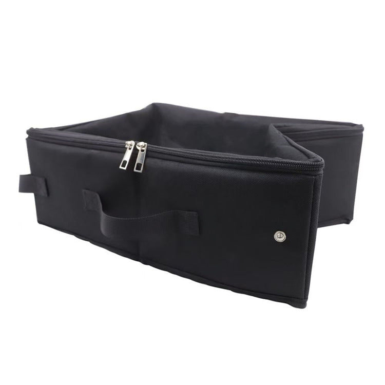 Black Portable Foldable Cat Litter Box - Waterproof Travel Litter Pan for Cats — image 3