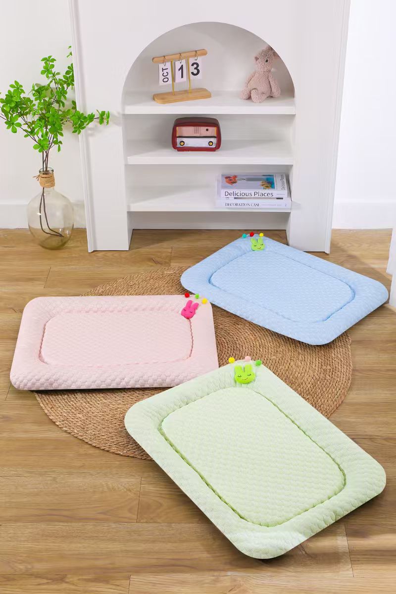Pink Breathable Cooling Pet Mat - Ice Bean Summer Bed for Small Dogs (L : 50x65cm) — image 3