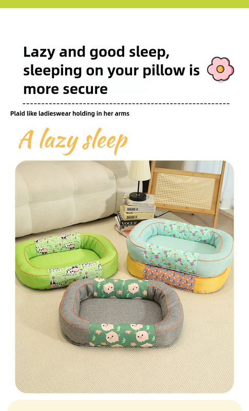 Size M Blue Cozy Pet Bed for Small Dogs and Cats - Durable & Chew-Resistant Nest for All Seasons β image 6