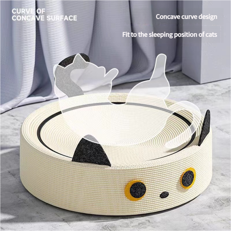 Cute Green Fabric Frog Cat Scratching Post and Lounger - 41cm Cat Scratch Proof Basin — image 2